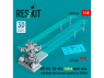 ResKit amelioration RSU48-0645 MH-60L UH-60A rotor principal replié avec systèmes de retenue des pales repliées kit ICM 1/48