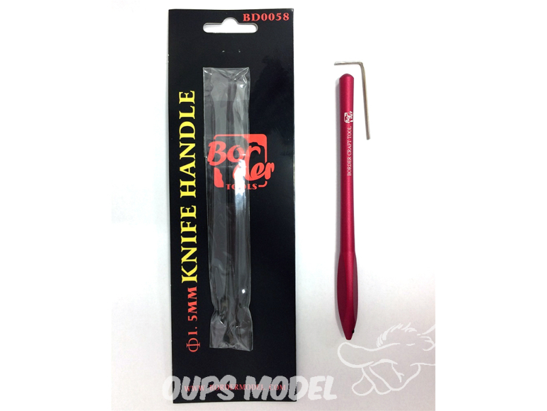 Border model outillage BD0058-R Porte lame à graver rouge 1.5mm
