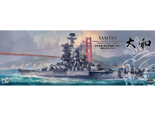 Border model maquette bateau BS-007 Yamato IJN Cuirassé de la marine Japonaise d'un monde parallèle 1/350