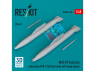 ResKit RSU72-0578 Réservoirs de carburant externes PTB-1150 MiG-29 Fulcrum pylônes d'aile 2p imprimée en 3D 1/72