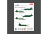 ResKit RSB48-0005 Su-25 Frogfoot Clover BLEU 01 04 10 22 33 ukrainiennes Décalcomanies principales avec pochoirs 1/48
