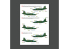 ResKit RSB48-0006 Su-25 Frogfoot Clover BLUE 03 05 41 45 ukrainiennes Décalcomanies principales avec pochoirs 1/48