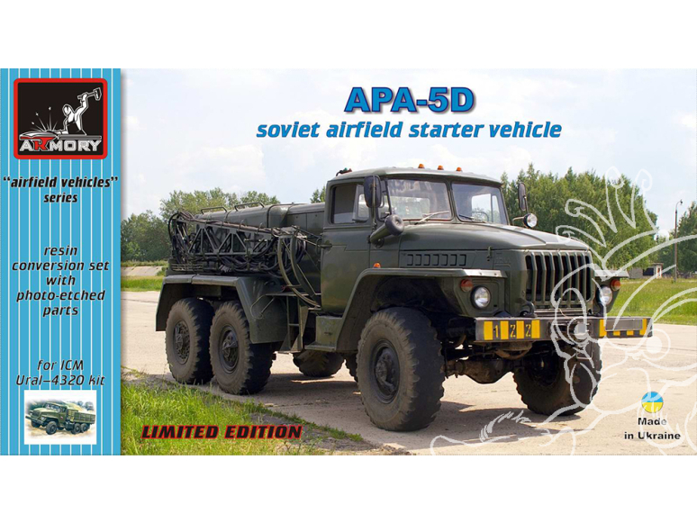 Armory Models kit conversion M72302 APA-5D Démarreur d'aérodrome sur chassis Ural 357D / 4320 1/72