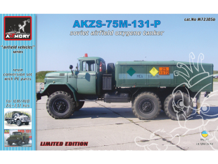 Armory Models kit conversion M72305b AKZS-75M-131-P Camion citerne d'oxygène d'aérodrome sur chassis ZiL-131 1/72