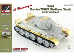 Armory Models kit d'amélioration militaire PE7223 Set extérieur T-34 1/72
