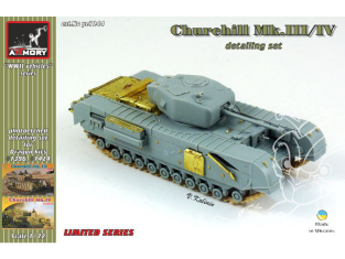 Armory Models kit d'amélioration militaire PE7244 Set détails Churchill Mk.III/IV 1/72