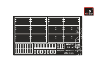Armory Models kit d'amélioration militaire PE7256 Pz.Kpfw.V Ausf.D/A Panther Jupes / Side skirts 1/72