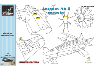 Armory Models kit d'amélioration avion peA4808 Antonov An-2 Colt set de superdétaillage 1/48