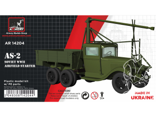 Armory Models maquette militaire AR14204 AS-2 GAZ-AAA Démarreur d'aérodrome Soviétique WWII 1/144