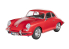 Revell maquette voiture 07679 Porsche 356 Coupé Easy clic system 1/16