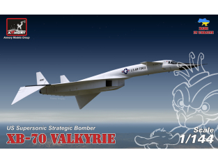 Armory Models maquette avion AR14701 XB-70 Valkyrie Bombardier stratégique supersonique expérimental américain 1/144