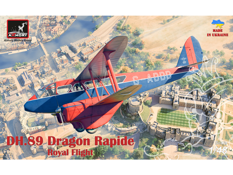 Armory Models maquette avion 48012 DH.89 Dragon Rapide Royal Flight 1/48