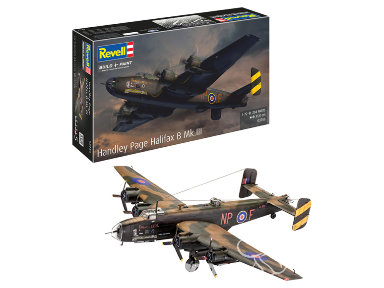 Revell maquette avion 03756 Handley Page Halifax B Mk.III 1/72