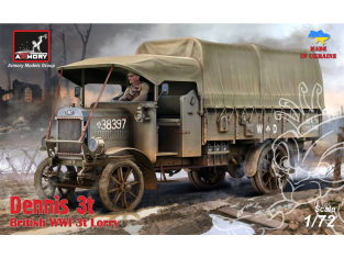 Armory Models maquette militaire 72101 Dennis 3t Lorry WWI avec châssis cargo 1/72