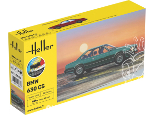HELLER maquette voiture 56166 STARTER KIT BMW 630 CS inclus peintures principale colle et pinceau 1/43