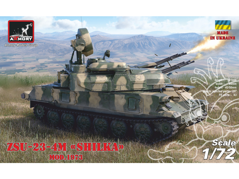 Armory Models maquette militaire 72444 ZSU-23-4M/M3/M2 "Shilka" Soviétique SPAAG 1/72