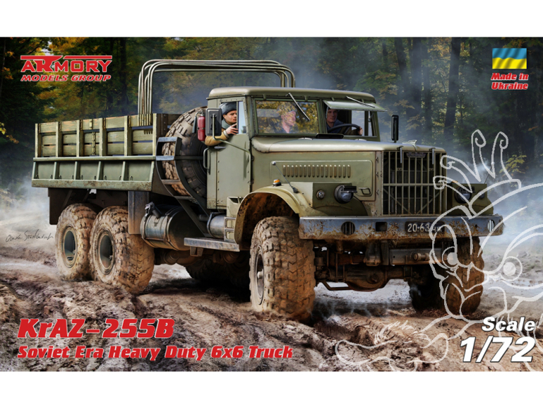 Armory Models maquette militaire 72450 KrAZ-255B Camion de transport lourd Soviétique 6x6 1/72