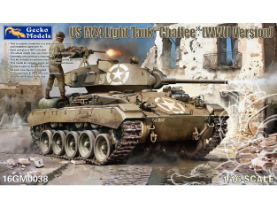 Gecko Models maquettes militaire 16GM0038 US Light Tank M-24 Chaffee version WWII 1/16