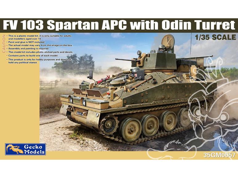 Gecko Models maquettes militaire 35GM0057 Bblindé transport troupes britannique FV 103 Spartan tourelle Odin 1/35
