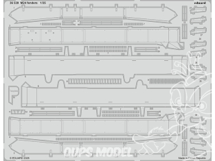 Eduard photodecoupe militaire 36539 M24 Fenders (ailes) Tamiya 1/35