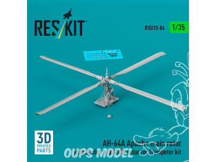 ResKit RSU35-0084 Rotor principal avec pales et radar ADSS kit Trumpeter (impression 3D) 1/35