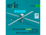 ResKit RSU35-0069 AH-64D Apache late rotor principal déployé, pales late système MUM, radar AN/APG-78 Longbow kit Takom 1/35