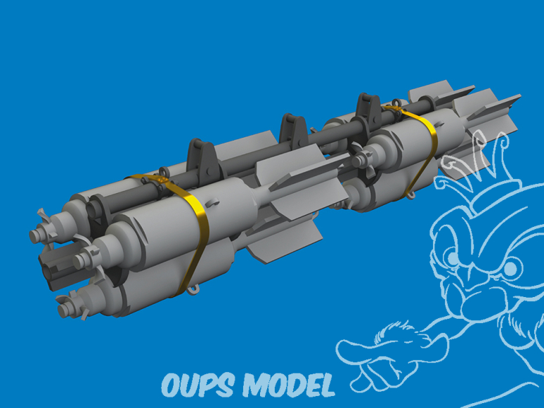 Eduard kit d'amelioration avion brassin Print 6481230 AN-M41 20lb bombe à fragmentation 1/48
