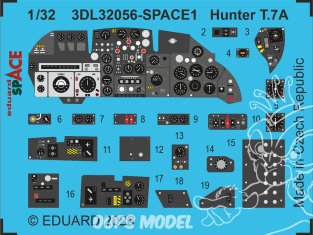 Eduard Space décalques 3D 3DL32056 Hunter T.7A Revell 1/32
