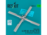 ResKit RSU35-0063 Rotor anticouple pour MH-60L, UH-60A, HH-60 kit Kitty Hawk Zimimodel Impression 3D 1/35