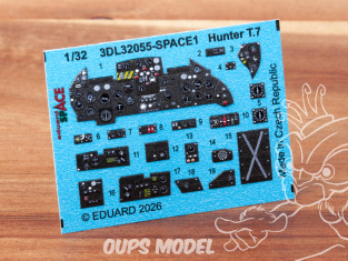 Eduard Space décalques 3D 3DL32055 Hunter T.7 Revell 1/32