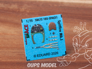 Eduard Space décalques 3D 3DL72102 Spitifre Mk.I Eduard 1/72