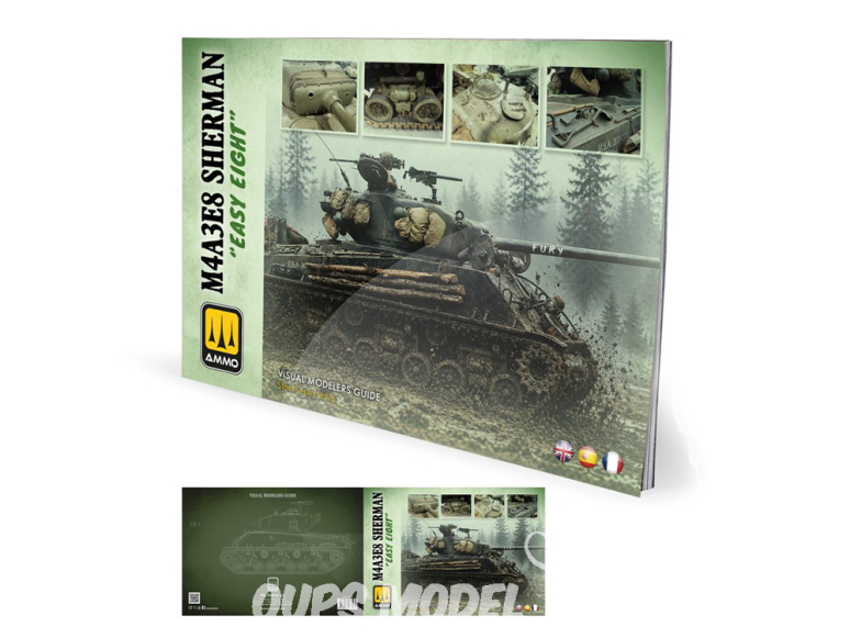 MIG Librairie 6326 M4A3E8 Sherman "Easy Eight" guide visuel en Français - Anglais - Espagnol