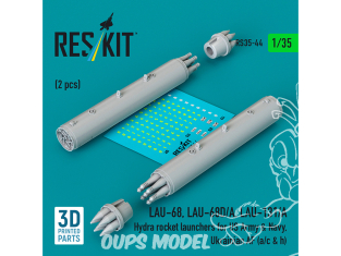 ResKit RS35-0044 Lance-roquettes Hydra LAU-68, LAU-68D/A et LAU-131/A 1/35