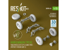 ResKit AV35-0024 Roues Kubelwagen Type 82 5 pièces pneus sable et barre de torsion avant V.2 kit Meng/Dragon/Tamiya 1/35