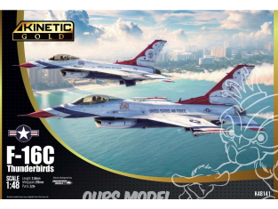 Kinetic maquette avion K48141 F-16C Thunderbirds Gold édition 1/48