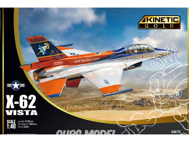 Kinetic maquette avion K48175 Lockheed Martin X-62 Vista Gold Series 1/48