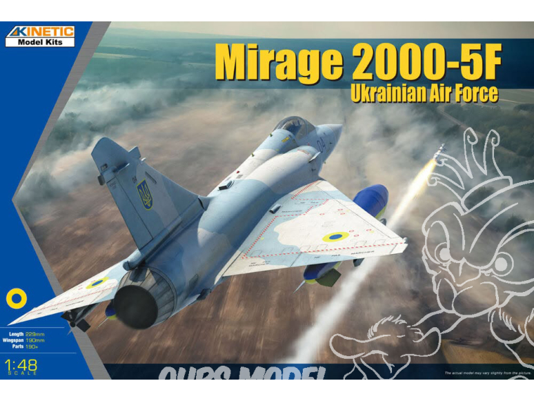 Kinetic maquette avion K48180 Mirage 2000-5F Ukrainien Air Force 1/48