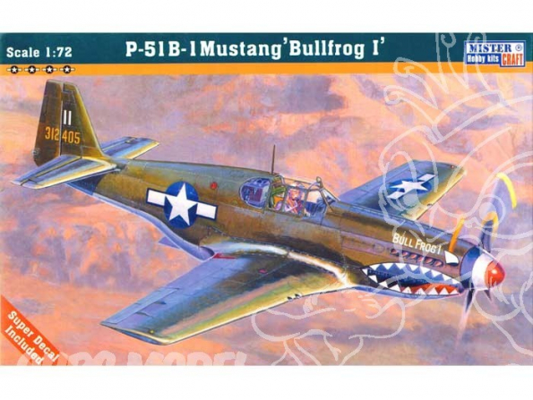 MASTER CRAFT maquette avion 030469 NORTH AMERICAN P-51B-1 "BULLFROG I" 1/72