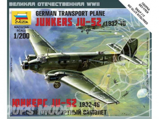 Zvezda maquette avion 6139 Junkers Ju-52 1/200