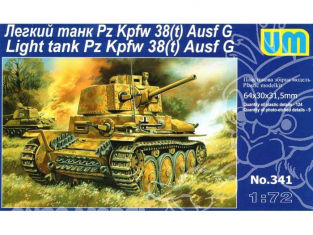 UM Unimodels maquettes militaire 341 Panzerkampfwagen 38(t) 1/72