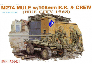 dragon maquette militaire 3315 M274 Mule avec canon de 106 1/35
