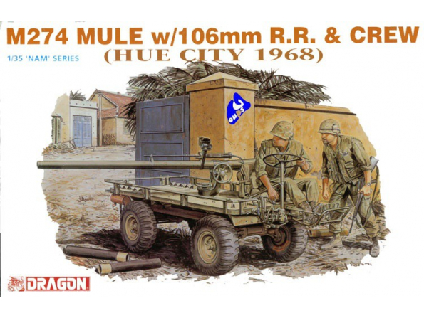 dragon maquette militaire 3315 M274 Mule avec canon de 106 1/35