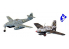 TAMIYA maquette avion 60023 Messerschmitt Me262A &amp; Me163B 1/100