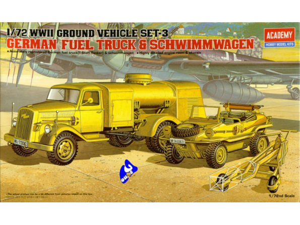 Academy maquette militaire 13401 German fuel truck & schwimmwage