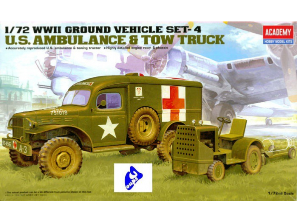 Academy maquette militaire 13403 Ambulance & tow truck 1/72