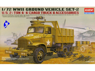 Academy maquette militaire 13402 6x6 truck & accessoires 1/72