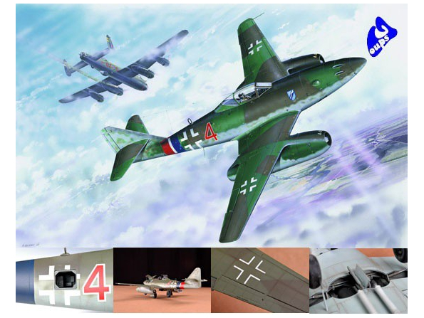 Trumpeter maquette avion 02235 MESSERSCHMITT Me 262 A-1a 1/32