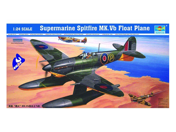 Trumpeter maquette avion 02404 SUPER MARINE SPITFIRE MK Vb AVEC