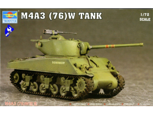 Trumpeter maquette militaire 07226 CHAR MOYEN US M4A3 76 1/72