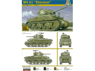 italeri maquette militaire 7003 m4 sherman 1/72